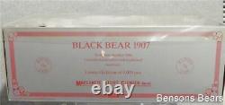 Steiff 1988 Replica Black Mohair Bear 1907 Black Leather Nose 40cms Ean 406003