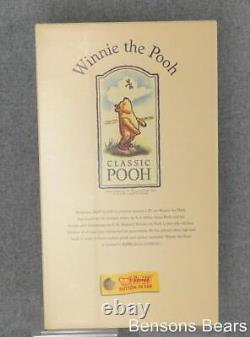Steiff 1999 Disney Classic Winnie The Pooh Bear In Waistcoat Mint Ean 651489