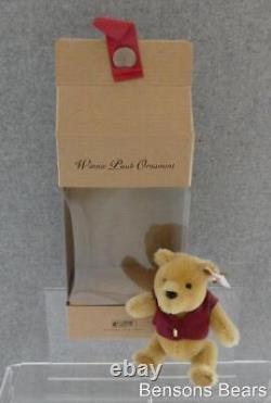 Steiff 2001 Classic Winnie the Pooh Christmas Tree Hanging Ornament Ean 680113