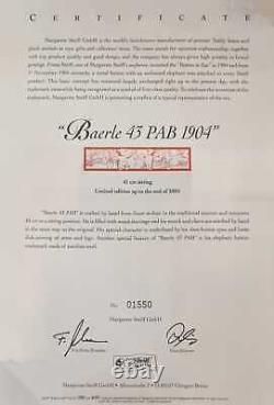 Steiff 404153 RARE Baerle 43cm 1904 Ltd Edition bear with box & certificate