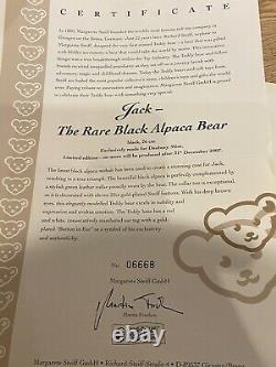 Steiff 662546 Jack the Rare Black Alpaca Bear Limited Edition Boxed