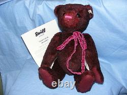 Steiff Anushka Bordeaux Teddy Bear EAN 034800 Limited Edition
