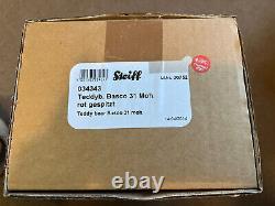 Steiff BASCO (034343) 31cm Red Velvet Mohair Boxed Ltd Edition 752/1500