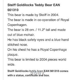 Steiff Bear & Royal Copenhagen goldilocks Figurine 2004 Boxed Limited Edition