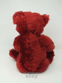 Steiff British Collectors Burgundy Teddy Bear Ltd Edition 2383/3000 (659973)