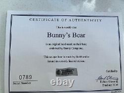 Steiff Bunny's Bear Limited Edition 662232 Bunny Campione Danbury Mint Box COA