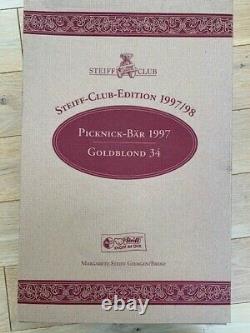 Steiff Club 1997 Picnic Bear, 34 cm (13.5 inches), EAN 420108, Limited Edition