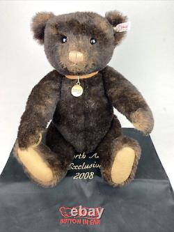 Steiff Duncan Limited Edition Bear North American Exclusive 2008 COA & Bag