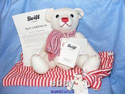 Steiff Felt Teddy Bear White Limited Edition RARE Brand New EAN 035821 Jointed