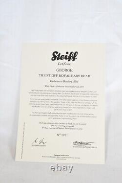 Steiff George The Royal Baby Teddy Bear 2013 664113 Limited Edition Retired