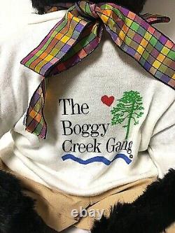 Steiff Limited Edition Boggy Creek Bob Bear Black Mohair Teddy Bear Plush 665110