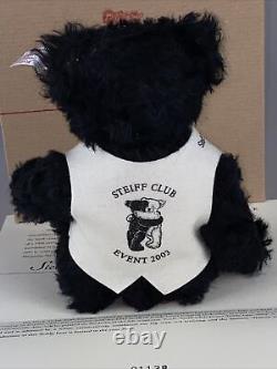 Steiff Limited Edition Club Event Bear 2003 Black 21cm EAN420382