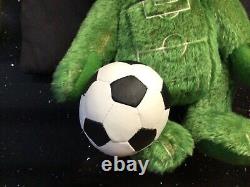 Steiff Rare World Cup Football 2006 Limited Edition Green Bear With Box And Coa