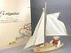 Steiff Regatta Yachtsman Limited Edition White Alpaca Teddy Bear & Spruce Yacht