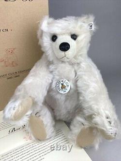 Steiff Teddy Bear Club Edition Bear 28 PB White 37cm EAN420290 2002/2003