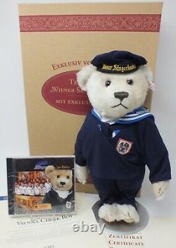 Steiff Vienna Choir Boys Bear + CD Austrian Excl Ltd Edition 1954/3000 (996634)