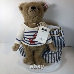 Steiff Will Teddy Bear Ean 035807 Cinnamon Mohair Limited Edition Sailor Bear