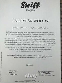 Steiff Woody Ltd Edition 652 of 1500. Mohair. 2012. 035777 Boxed