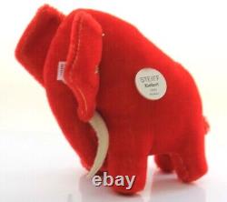 Steiff bearsMohair elephant Red Limited Edition 17cmEan401411