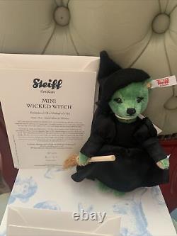 Steiff limited edition bears Toto, Dorothy, Wicked Witch Wizard Of Oz COA/Boxed