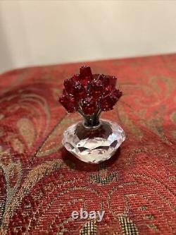 Swarovski Crystal Vase of Roses 15 Year Anniversary Jubilee Edition Figurine EUC