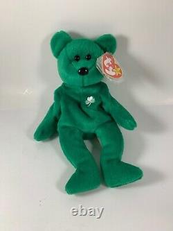Ty Beanie Baby Erin the Irish Bear Limited Edition RETIRED 1997 MC with Tags