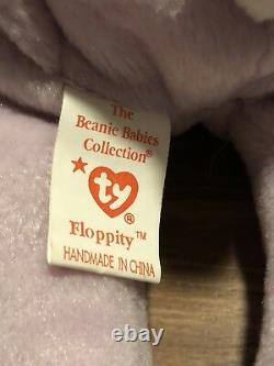 Ty Floppity Beanie Baby Rare Retired Limited Edition with Errors PVC 1996