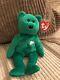 Ty Original Beanie Babies'Erin' Green Bear with errors. Limited Edition