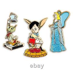 US Disney Pinocchio Pin Set Limited Edition of 400! NIB! Retired VHTF