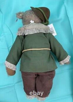 VERY RARE! Steiff Wizard Of Oz Bear Scarecrow 11 Jointed Limited Edition IBWCOA