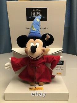 Vintage Disney Steiff Mickey Mouse Sorcerer's Apprentice Fantasia 2000 #651519